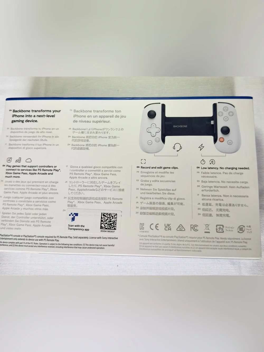 Sony PlayStation Backbone Controller for iPhone with Lightning Port – White